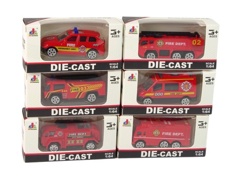 Auto Hasiči Hasičské auto Pružinový záves 1:64