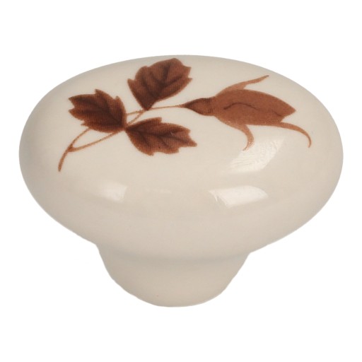 Nábytková kľučka GAMET GP18, dekor mliečneho porcelánu 2