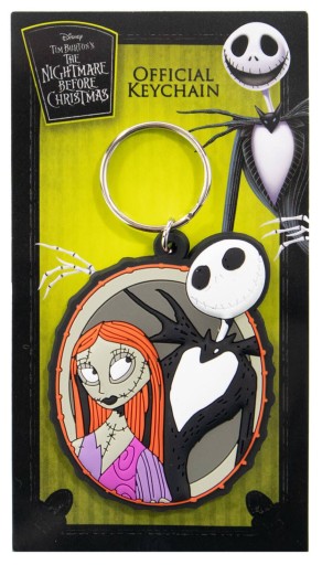 Gumová kľúčenka Nightmare Before Christmas