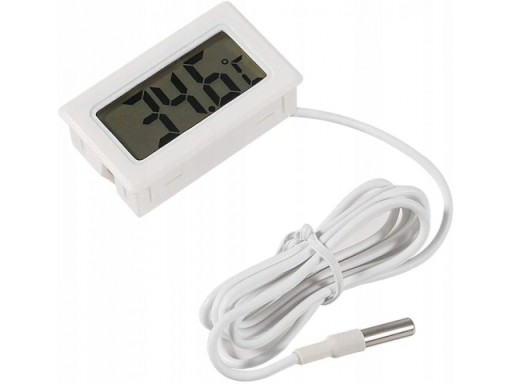 Digitálny ELEKTRONICKÝ TEPLOMER Presný LCD so sondou pre AKVÁRIOVÉ CHLADNIČKY