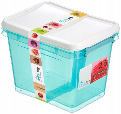 2 VEĽKÉ plastové nádoby na potraviny 2500ml 2 ks