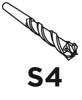 Vrták do betónu SDS Plus, 6 x 260 mm, S4, quatro