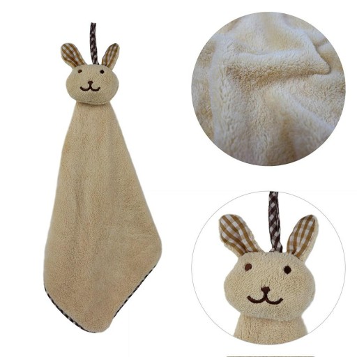 Detská osuška 30x30 Piccolo Rabbit béžová, mikrovlákno Domarex
