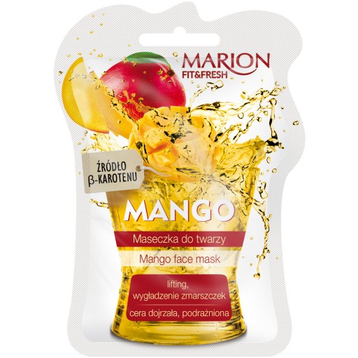 Marion pleťová maska hydratačná a vyhladzujúca vrásky MANGO 7,5 ml