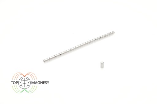 Neodymový magnet valcový MW 2x4 mm N38 100 ks