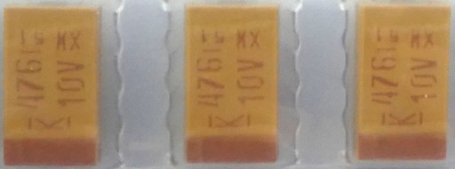 Tantal 47uF 10V DC 10% 10ks.