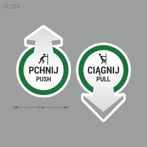 Nálepky Push, Pull, Push, Pull