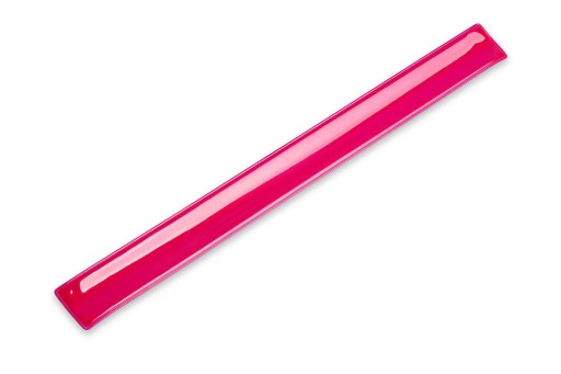 SAMOUPÍNACÍ REFLEXNÝ PÁS ružový 34 x 3 cm PREMIUM VELÚR