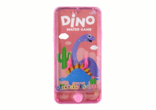 Vodná arkádová herná konzola Telefón Dinosaur Pink