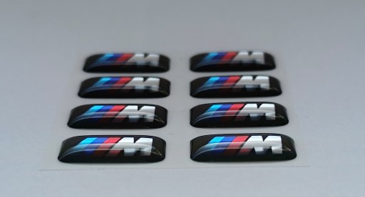 3D nálepka emblém MP BMW balík veniec, volant, gombík kokpitu 1 ks.