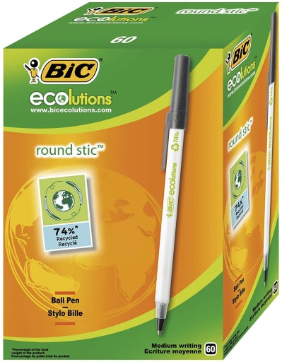 Bic Ecolutions okrúhle fixačné pero 1mm čierne x10
