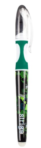 Vymazateľné pero so zeleným hrotom + dve náplne Strigo