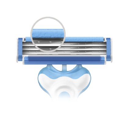 Holiace strojčeky Gillette Blue3 Smooth 4+2 ks vrecúško