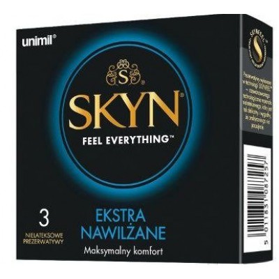 UNIMIL SKYN Extra lubrikované kondómy - 3 ks.