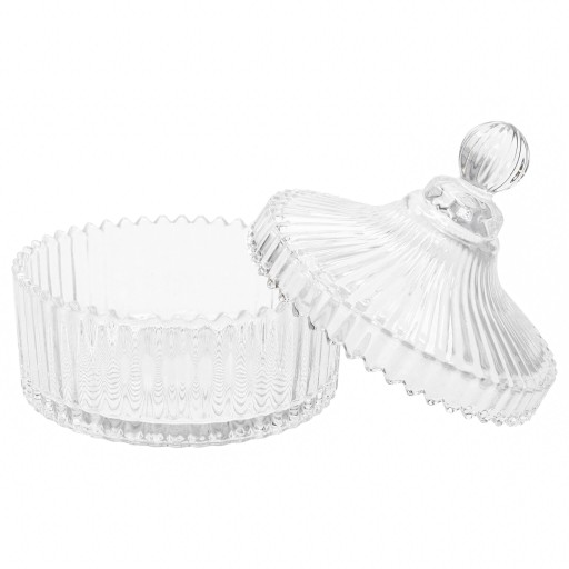 MISKA NA CUKOR, veľká 550 ml, sklenená nádoba na cukor, elegantná do kuchyne