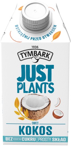 Rastlinné mlieko Just Plants Kokosový ovsený rastlinný nápoj 500ml Tymbark