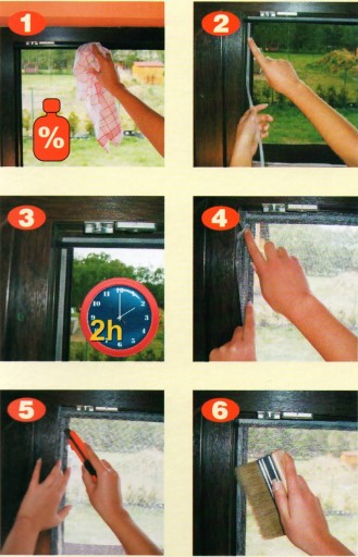 SIEŤKA NA OKNO SIEŤKA 130x150 SILNÁ! Na strihanie na mieru + VELCRO 560CM