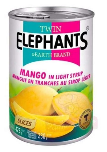 Plátky manga v sirupe 425g Twin Elephants
