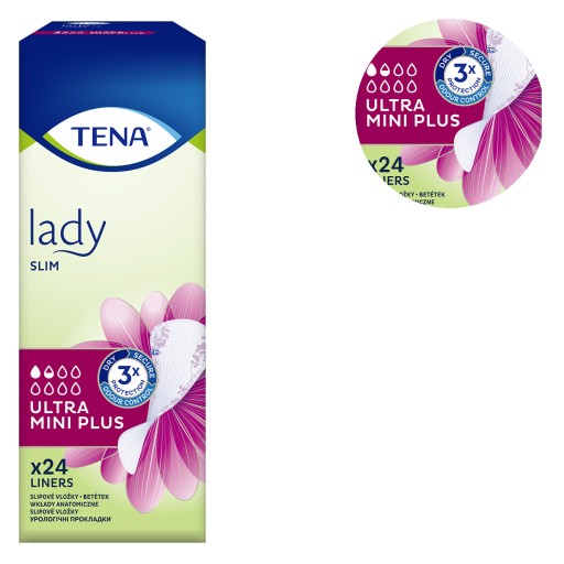 Vložky do topánok TENA Lady Slim Ultra Mini Plus 24 ks