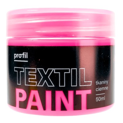 PROFIL tmavá farba na textil 50ml fluo ružová