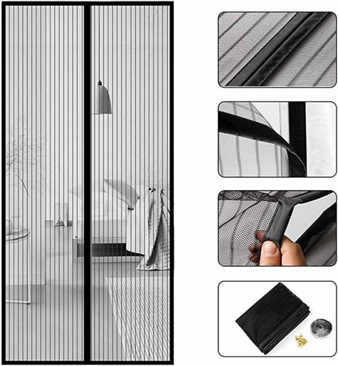 SIEŤKA NA DVERE, BALKÓNOVÉ OKNO S MAGNETOM 210X100CM SIEŤKA PROTI KOMÁROM