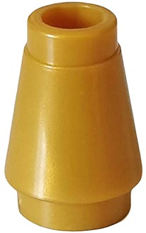LEGO 4589b KUŽEL 1x1 zlatá perla NOVINKA (3g) 12 ks.