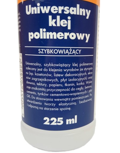 Univerzálne rýchlotuhnúce polymérové lepidlo 225 ml textilný polystyrén na drevo