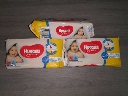 Huggies vlhčené obrúsky pre deti Unistar 56 ks