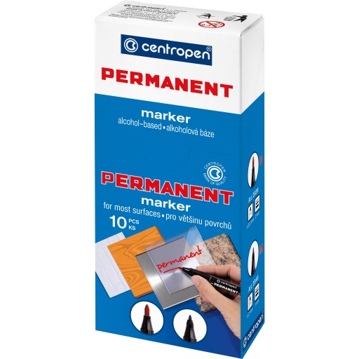 PERMANENTNÝ POPISOVAČ, ČERVENÝ POPISOVAČ, 1mm