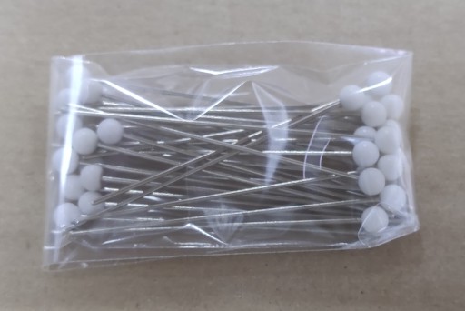 GORGOL Dlhé kovové ihlice s guľôčkou na natáčky na účes, 7,7 cm