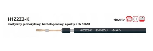 Fotovoltaický kábel Helukabel 6mm ČIERNA po metroch