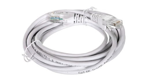 CAT5e U/UTP sieťový kábel, biely, 3 m