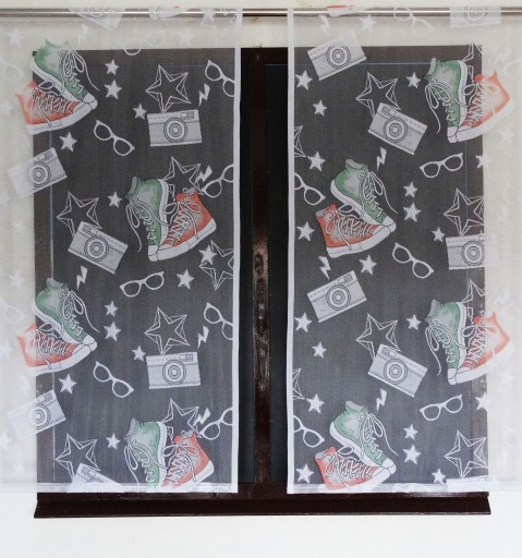 MG ZÁCLONSKÁ PANEL žakárové TENISKY FARBA šírka 80cm 1m