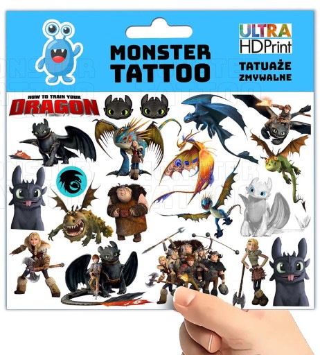 UMÝVAJÚCE TETOVANIE PRE DETI AKO VYCVIČOVAŤ DRAKA ORIGINÁLNE VZORY