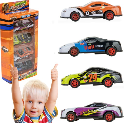 JAZDENÉ AUTO 4 KS MIX HRAČKA SET MINI AUTO