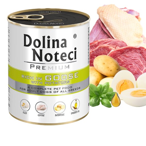 DOLINA NOTECI Prémiové krmivo pre psov Hus 800g