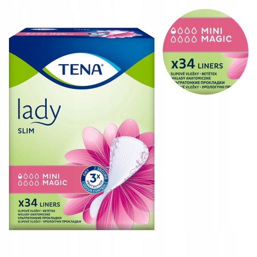 Anatomické vložky TENA Lady Slim Mini Magic 34