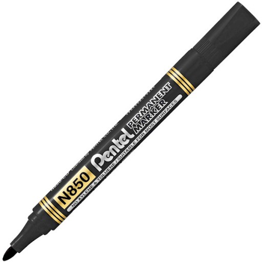 BLACK MARKER permanentný okrúhly fix PENTEL N850 permanentný fix