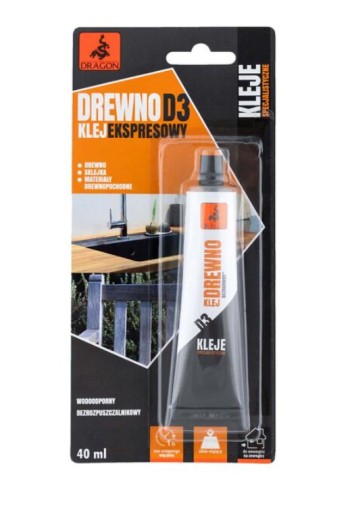 DRAGON expresné lepidlo na drevo D3 40ml