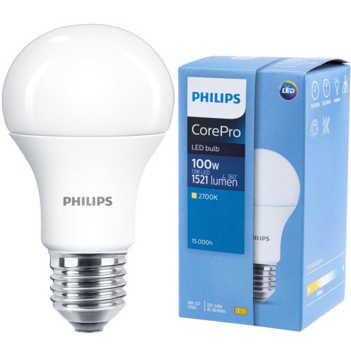 LED ŽIAROVKA CorePro E27 A60 13W=100W 2700K 1521lm PHILIPS
