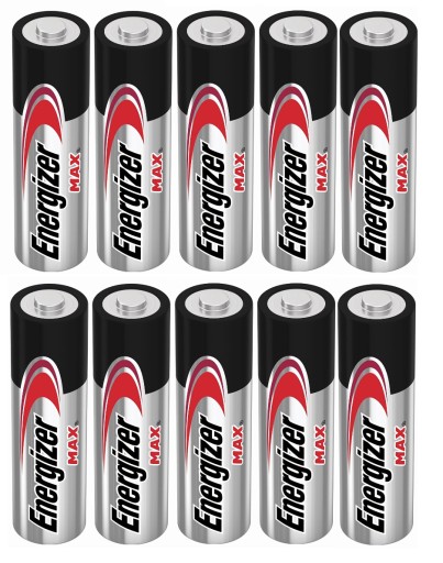 10x alkalické tyčinky Energizer MAX AA LR6