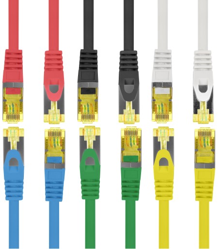 Ethernetový kábel RJ45 cat.6A SFTP LSZH 0,5m 50cm CU