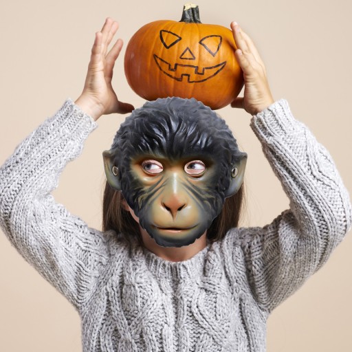 MASKA OPICE KOSTÝM OPICE DISCIPLÍNA KARNEVAL SILVESTROVSKÝ HALLOWEENSKÝ PÁRTY