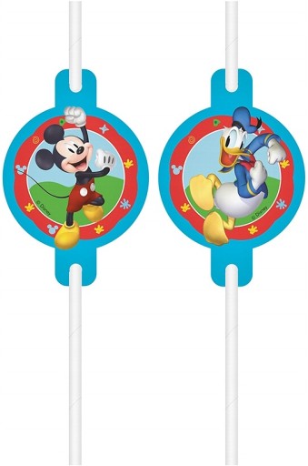 Papierové slamky s Mickey Rock The House Medallion