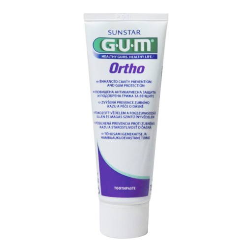 GUM Ortho ortodontická zubná pasta na strojčeky