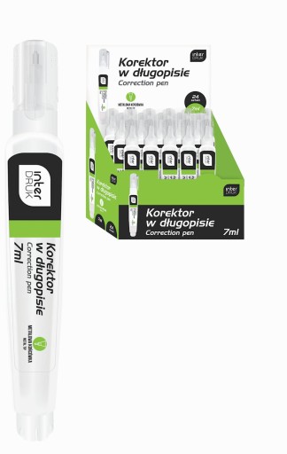 Korektor v pere Interdruk 7ml kovový
