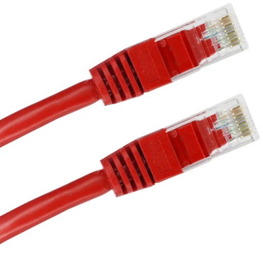 Ethernetový kábel Alantec Cat 6 0,25 m UTP, červený