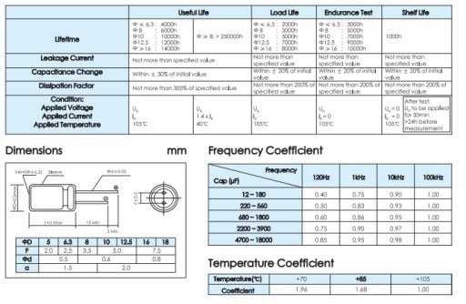 2200uF 16V 12,5x25 LoEsr