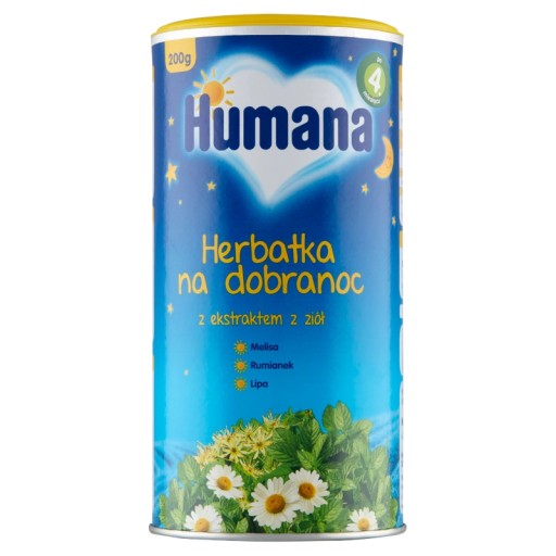 Humana Bedtime čaj s bylinkovým extraktom po 4 mesiacoch 200 g
