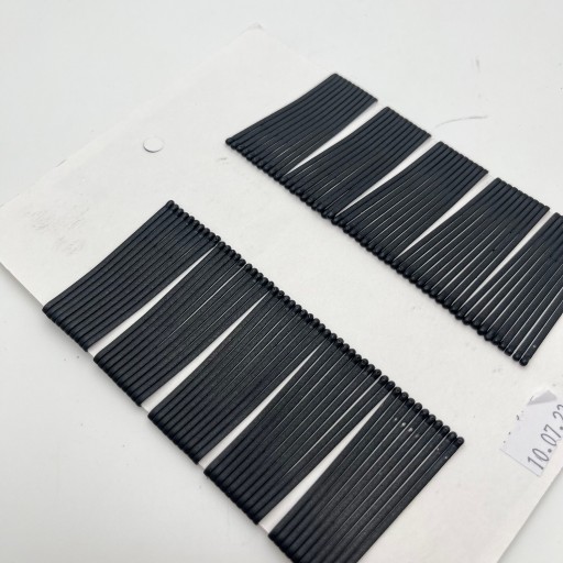 IZA Sponky do vlasov, dve guličky, MAT BLACK, 5 cm, 100